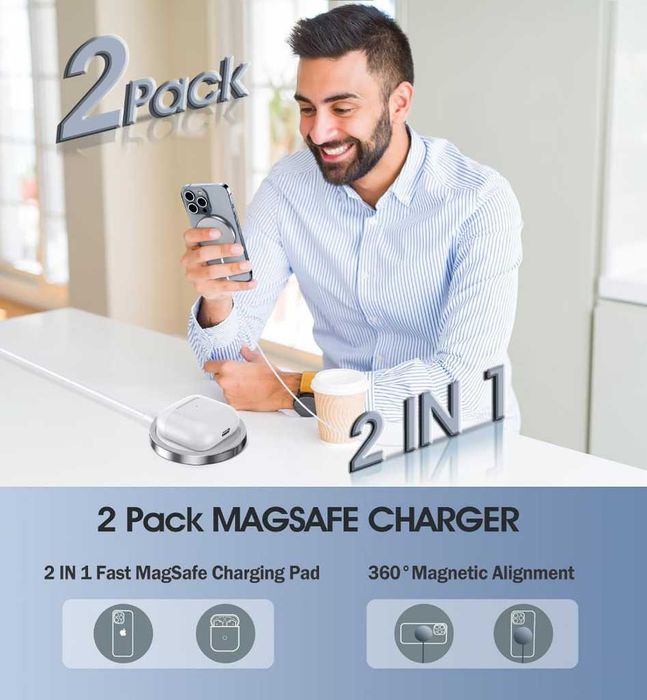 Bezprzewodowa ładowarka do iPhone 2 szt.