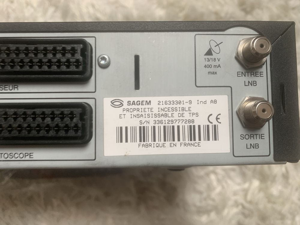Dekoder cyfra Philips, dekoder Sagem 2 szt - nowe