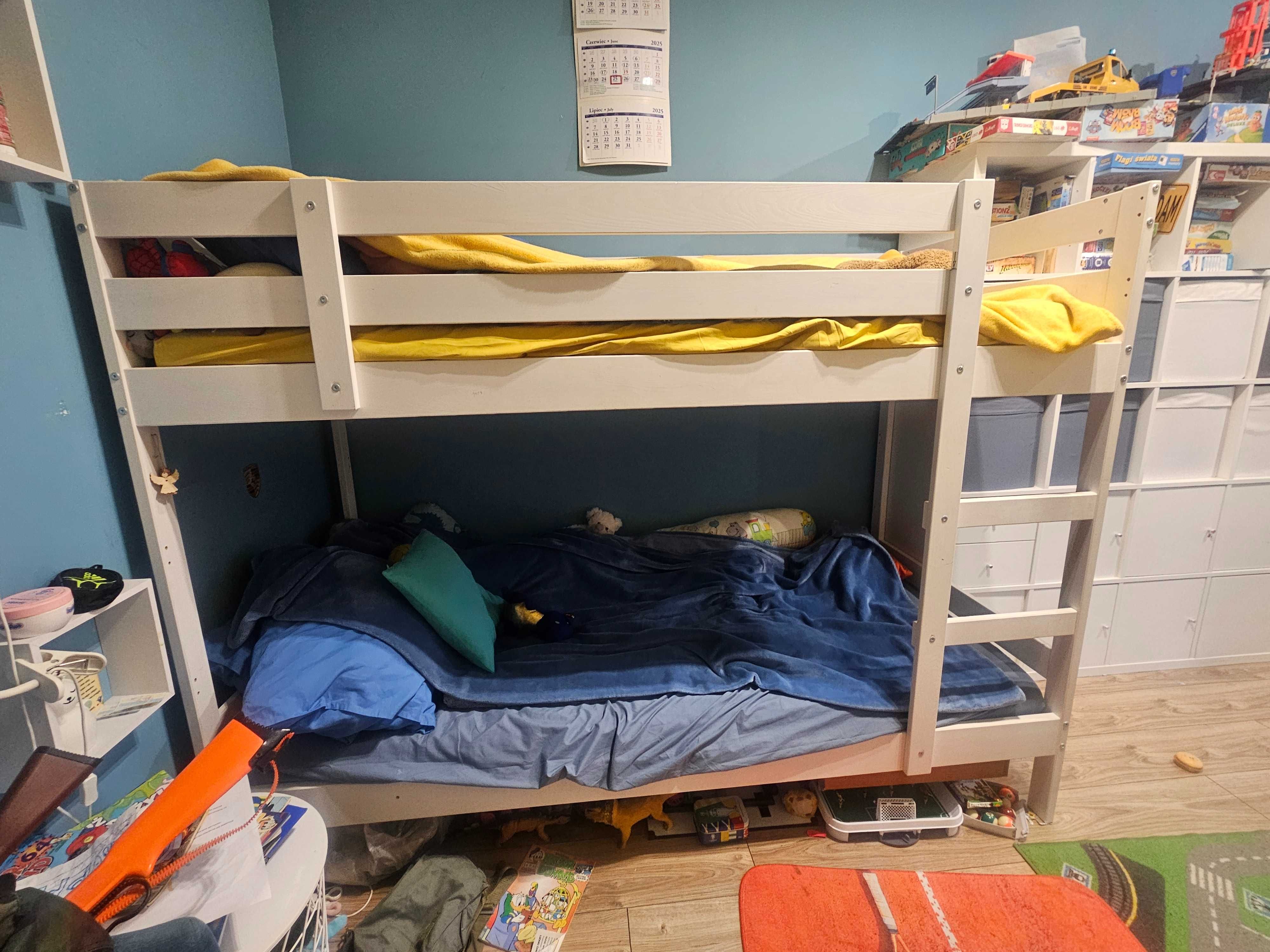 Łóżko piętrowe Ikea Mydal białe 200/90cm