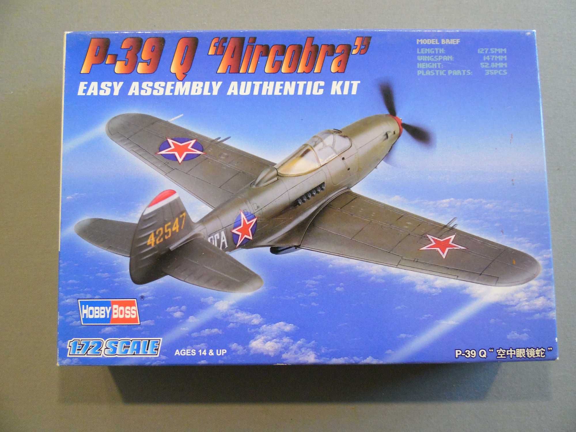 Kit Montagem P-39 Q "Aircobra" 1/72 Hobby Boss