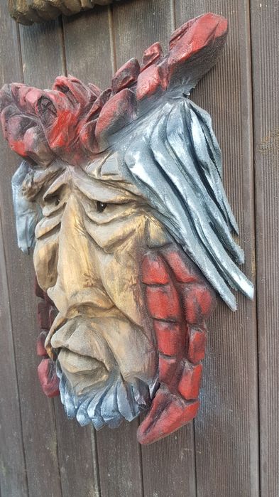 Rzezba diabel  płaskorzeźba