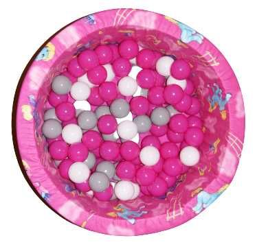 Suchy basen z kulkami dla dzieci + 100 piłeczek domowy plac zabaw