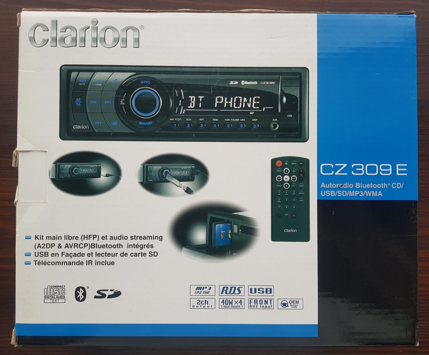 Radio samochodowe Clarion CZ309e Bluetooth