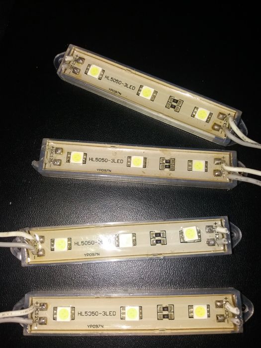 Новий герметичний світлодіодний модуль HL5050-3LED, 12V, IP65.