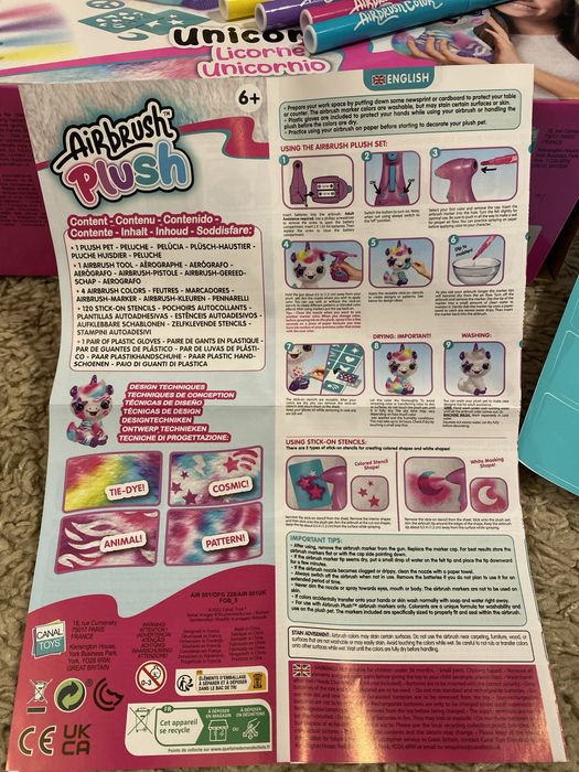 Peluche Unicornio para pintar