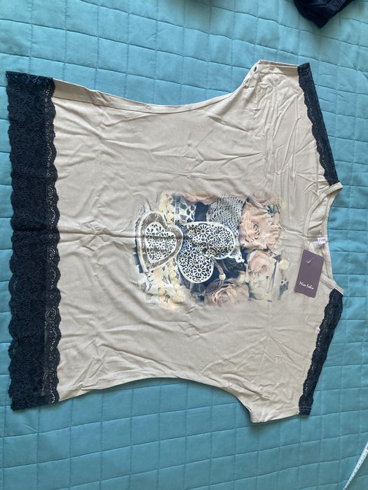 Piżama  damska sama góra  Miss Fabio rozmiar L nowa