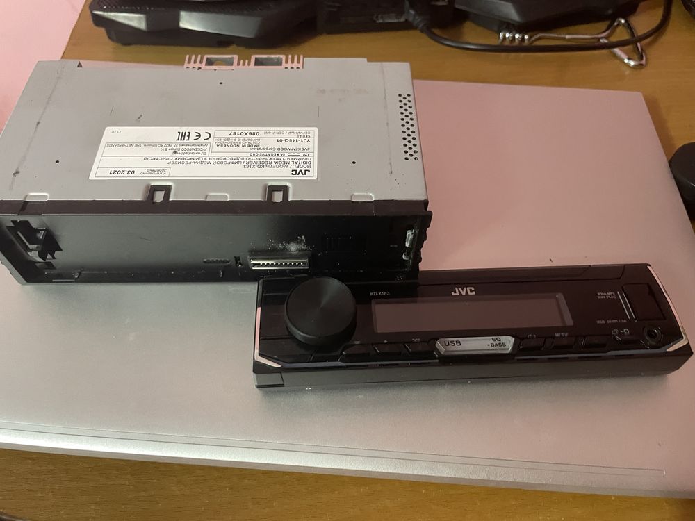 Магнітола JVC KD-X163 + Bluetooth адаптер