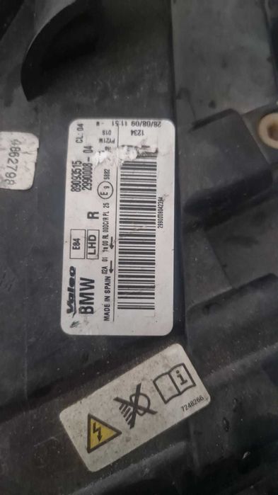 Farol Direito Bi-Xénon Original BMW X1 E84 — Praticamente Novo