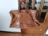 Saco de viagem vintage todo em couro
