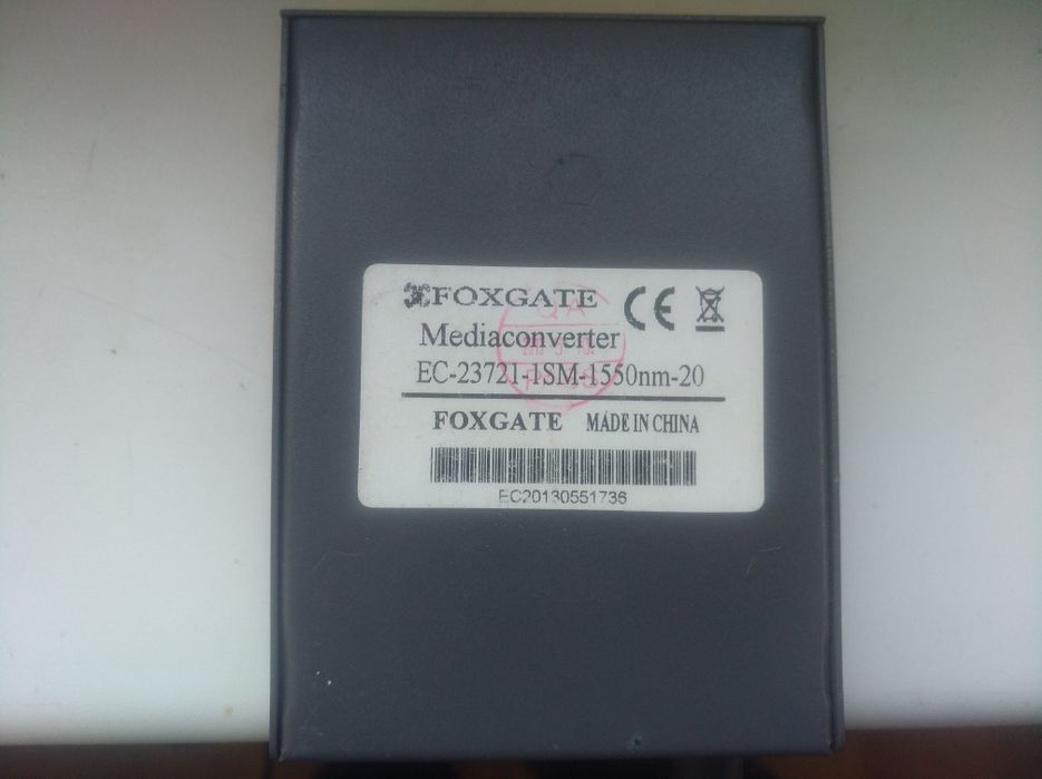 Медиаконвертер FoxGate / Fiber 1550nm-20
