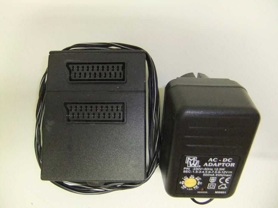 Amplificador de sinal com ficha SCART c/ Power Supply