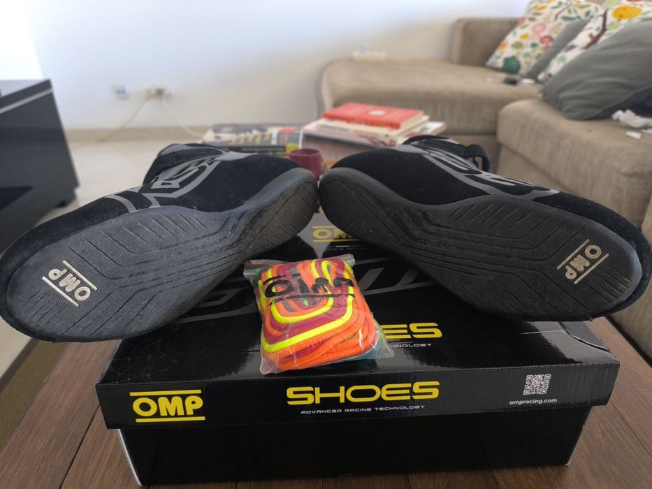 Botas Kart OMP 44 como novas!