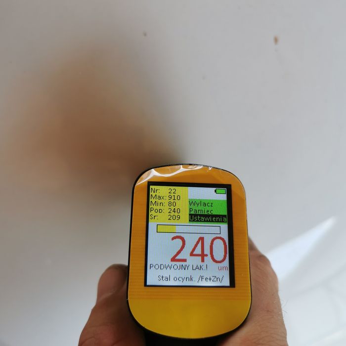 Miernik lakieru, pomiar grubości lakieru, wykrywa OCYNK