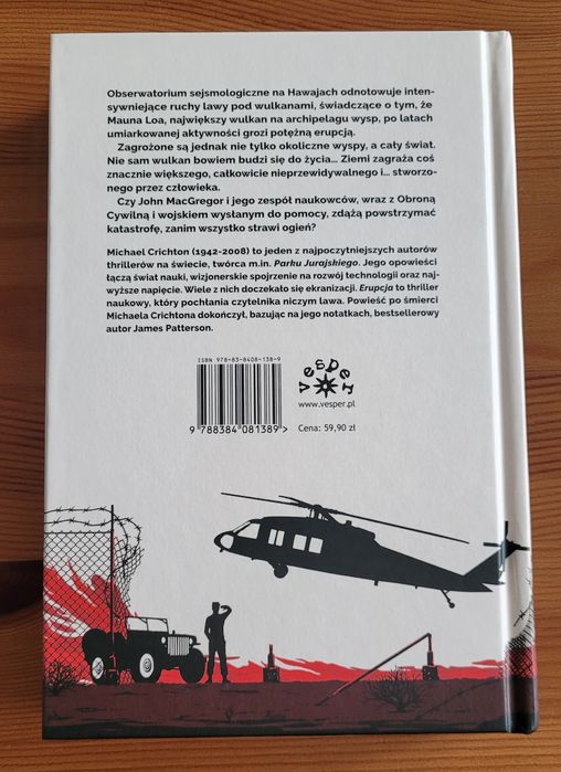 Erupcja - Michael Crichton, James Patterson wyd. Vesper