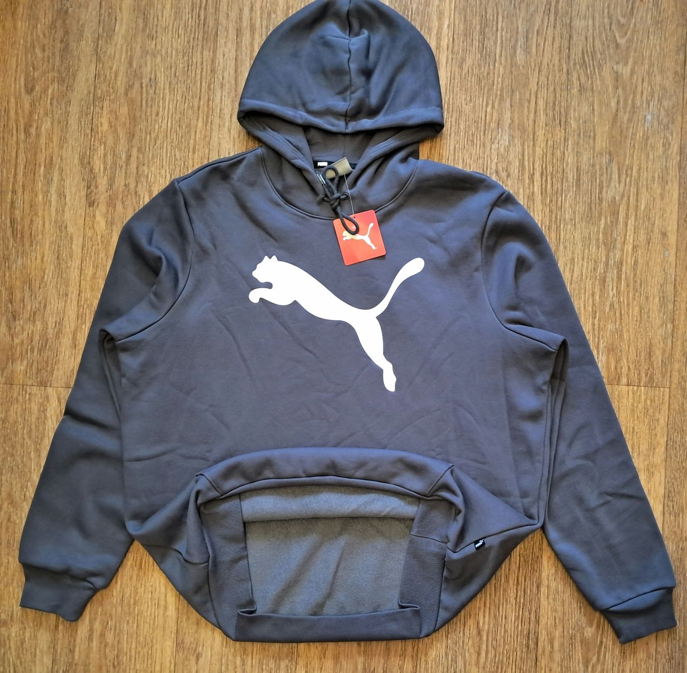 Кофта Puma Big Cat Logo Hoodie 
Galactic gray color