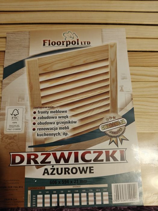 Drzwiczki  drewniane