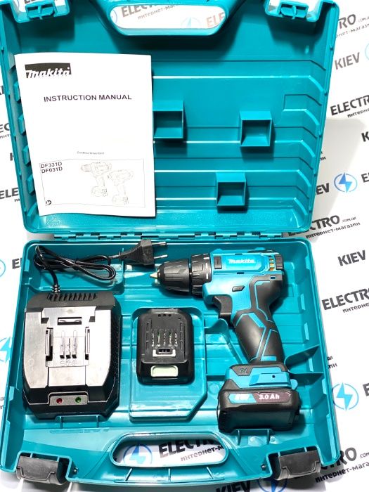 Шуруповерт Makita DF 332 (бесщеточный двигатель) 18V / 3Ah Латвия