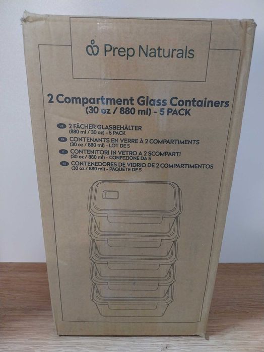 Pojemniki szklane do żywności 5 sztuk 880ml zamykanie próżniowe