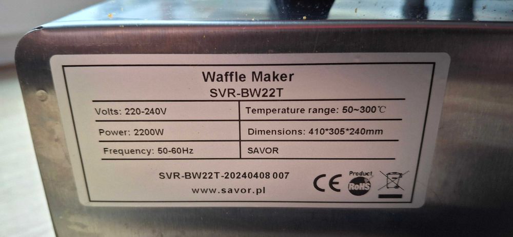 Gofrownica Savor SVR-BW22T