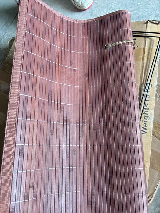 vidaXL Bambusowy kosz na pranie z 2 przegrodami, brązowy, 72 L