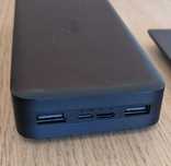 Powerbank XIAOMI Redmi (20000 mAh - 2 USB - MicroUSB - USB-C - Preto)