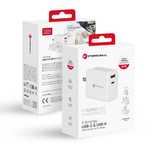 ładowarka sieciowa 3w1 Typ C + USB A PD QC4.0 3A 45W  (EU / UK / US)
