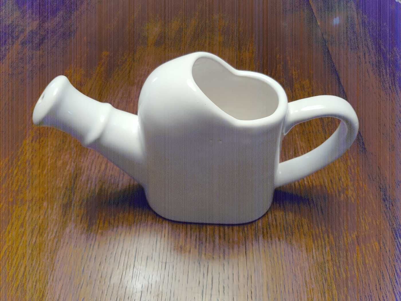 konewka ceramiczna biała