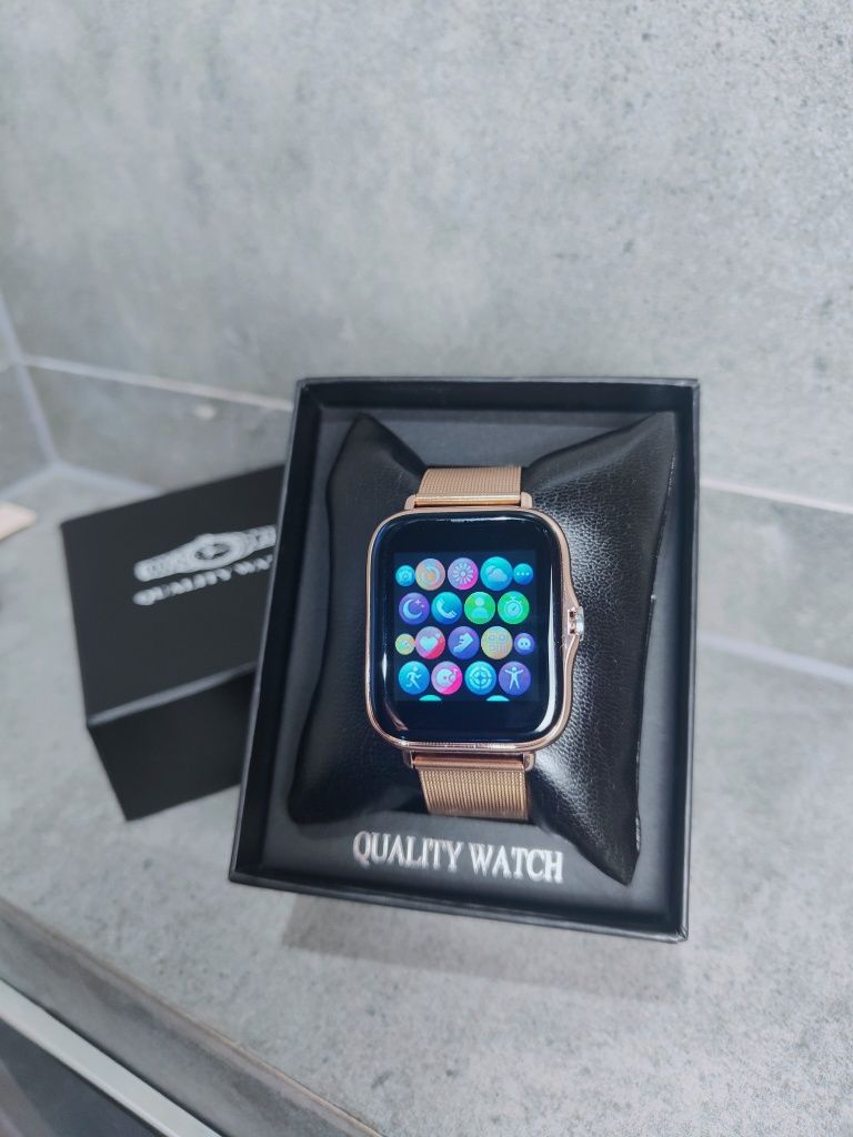 nowy złoty pasek  Smart Watch+gratis drugi pasek