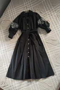 Сукня з вишивкою / сукня-вишиванка чорна Natali Bolgar 34 р 98%бавовна