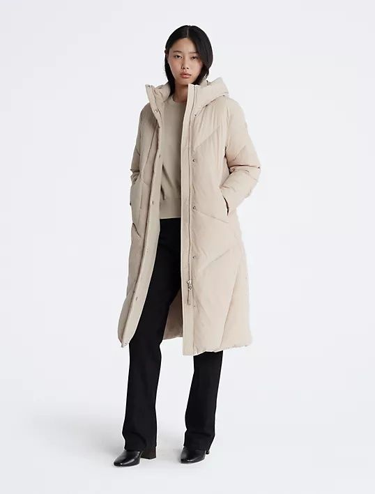 Стьобана куртка-пуховик максі Calvin Klein, р. М, L