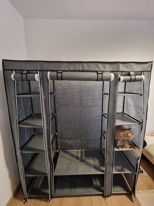 Szafa materiałowa wysoka duża wytrzymała Songmics