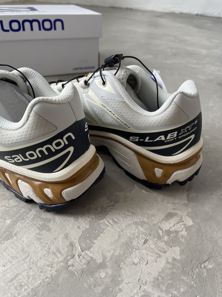 Кросівки Salomon S/LAB XT-6 Beige/Blue/Gold