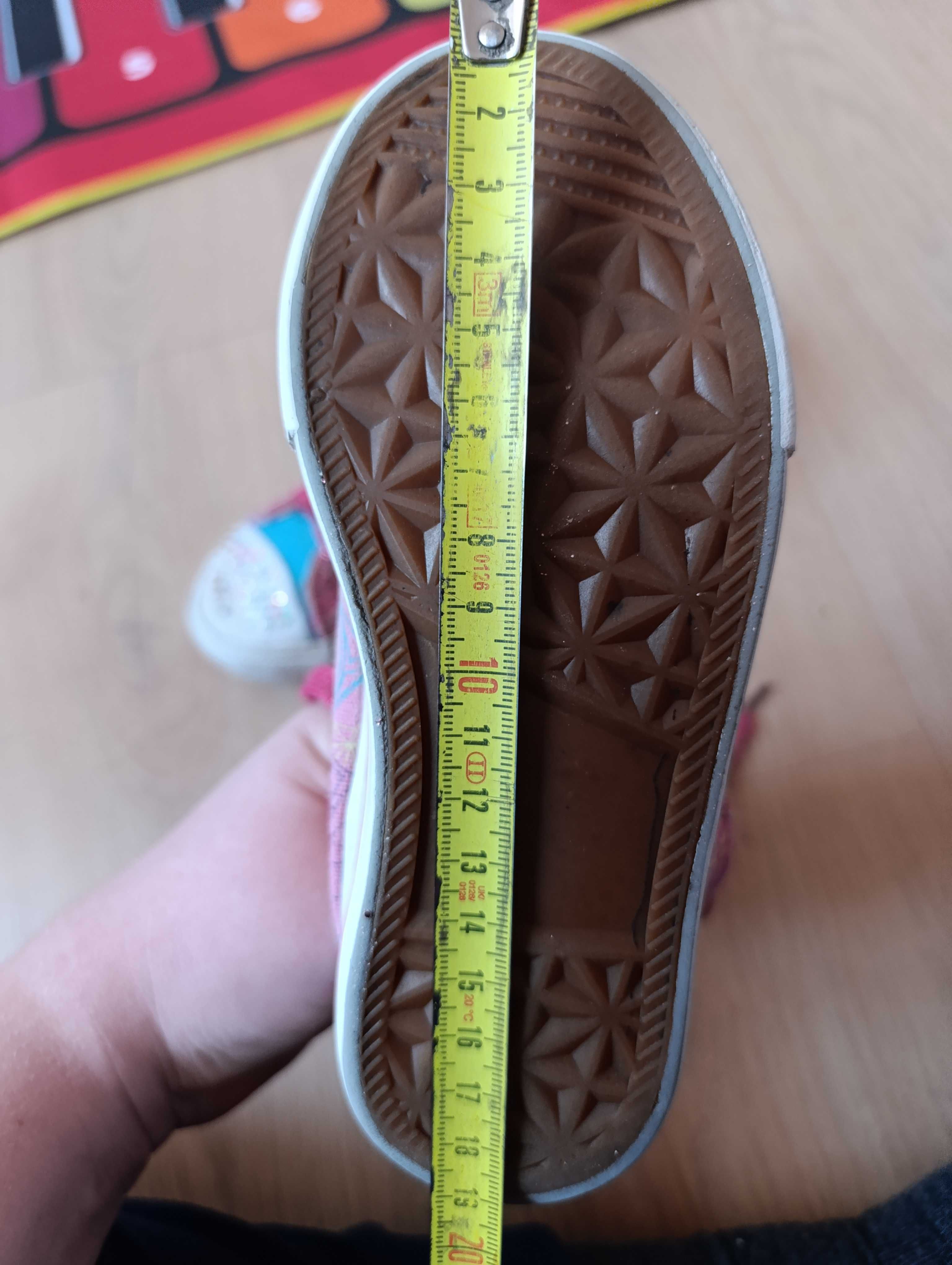 Kolorowe trampki 29 sznurowane dziewczynka różowe jak skechers