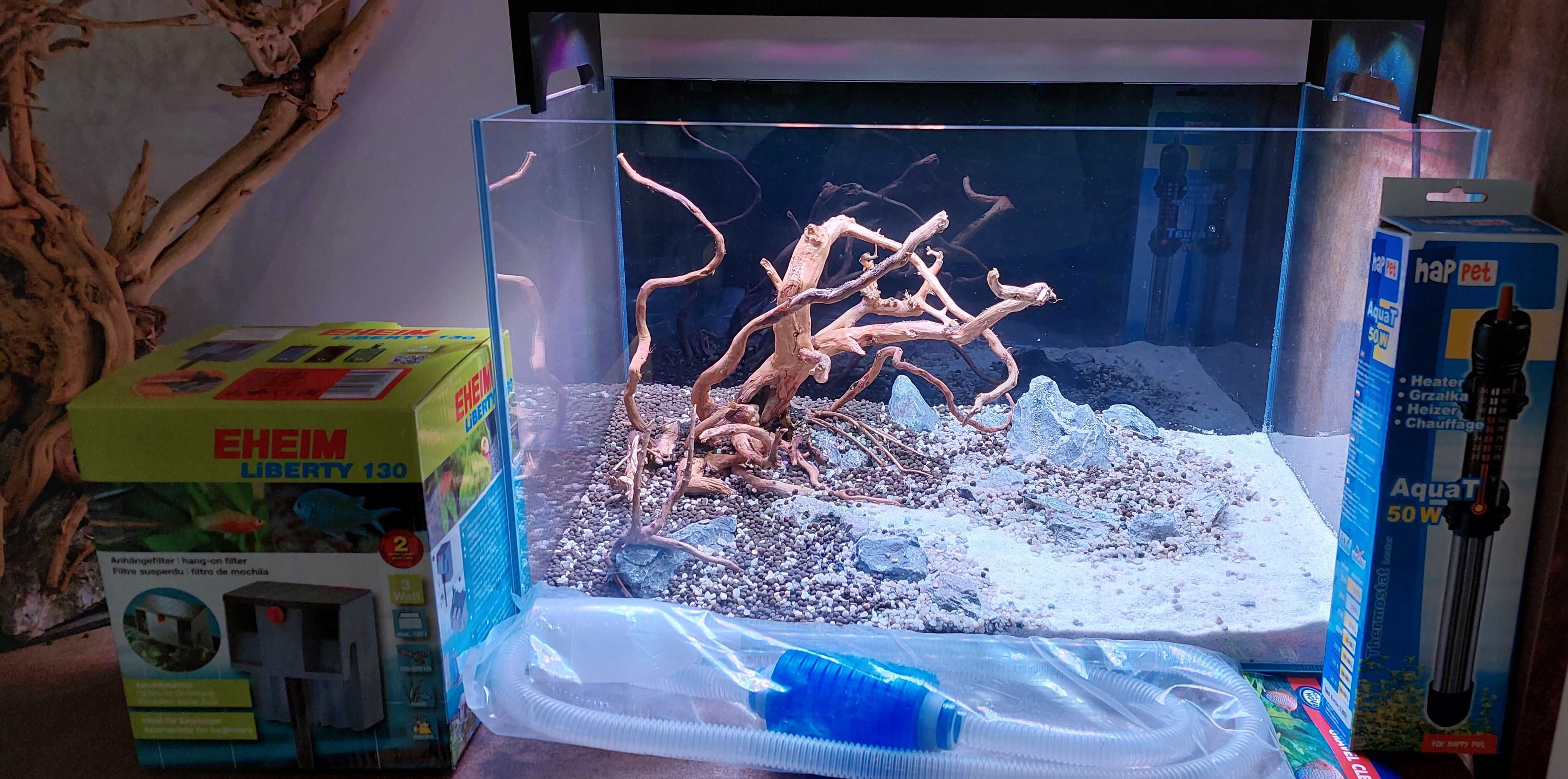 Akwarium 54L OptiWhite Idealny zestaw dla POCZĄTKUJĄCYCH !