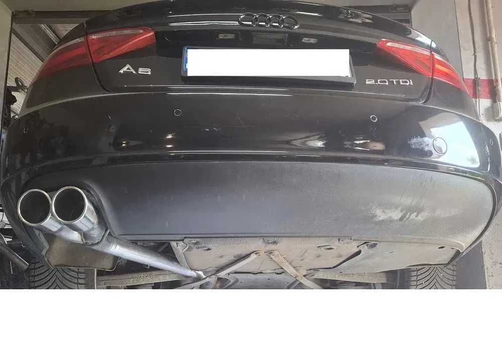 Tłumik przelot wydech AUDI A5 8t A4 B8 S4 S5