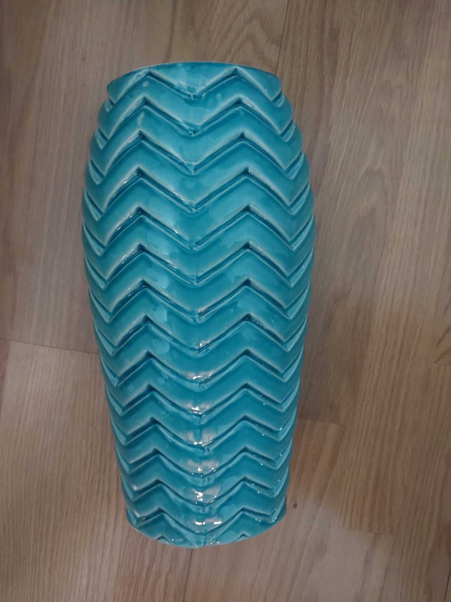 Vaso Azul de Cerâmica