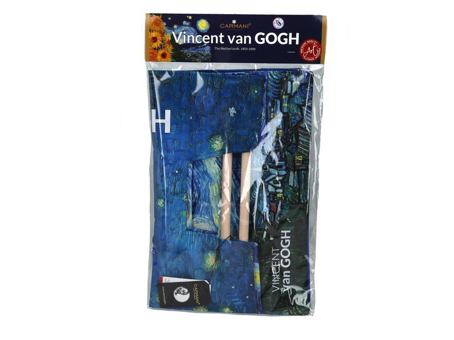 Torba z drewnianym uchwytem - V. van Gogh, Gwiaździsta noc nad Rodanem