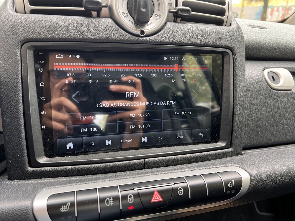 Rádio Smart fortwo 451 android 13 CARPLAY GPS Android auto