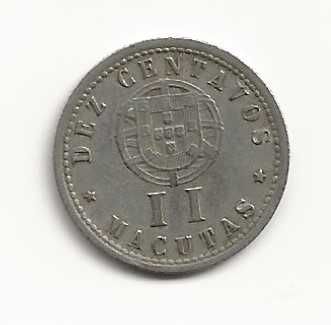10 Centavos ou II Macutas de 1928 Angola