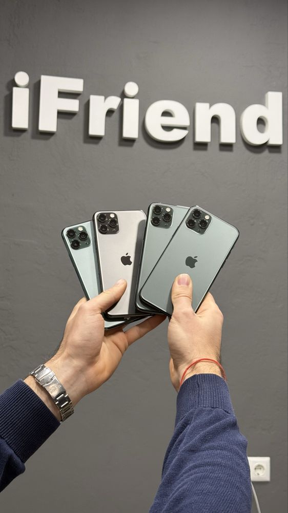 iPhone 11 pro 64/256gb silver, green 100% ємкість батареї