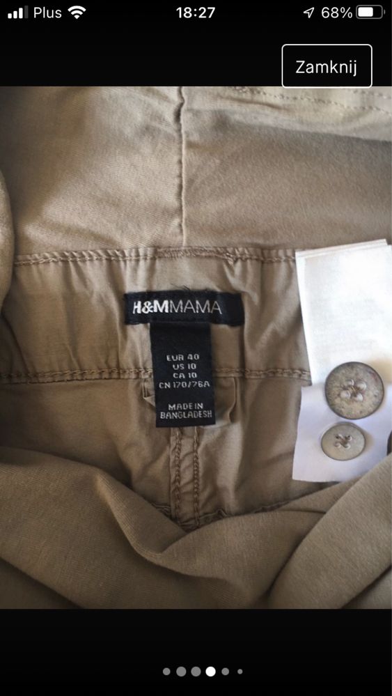 Letnie spodnie H&M Mama