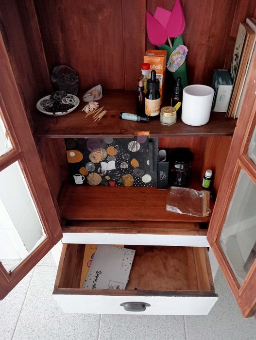 Vitrine alentejana madeira maciça