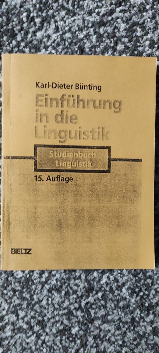 Einfuhrung in die Lingustik. Studienbuch Linguistik.K.D. Bunting