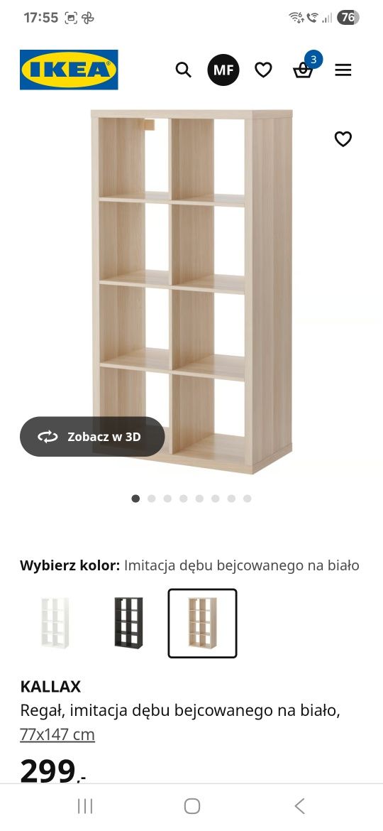 REGAŁ Ikea kallax 77x147