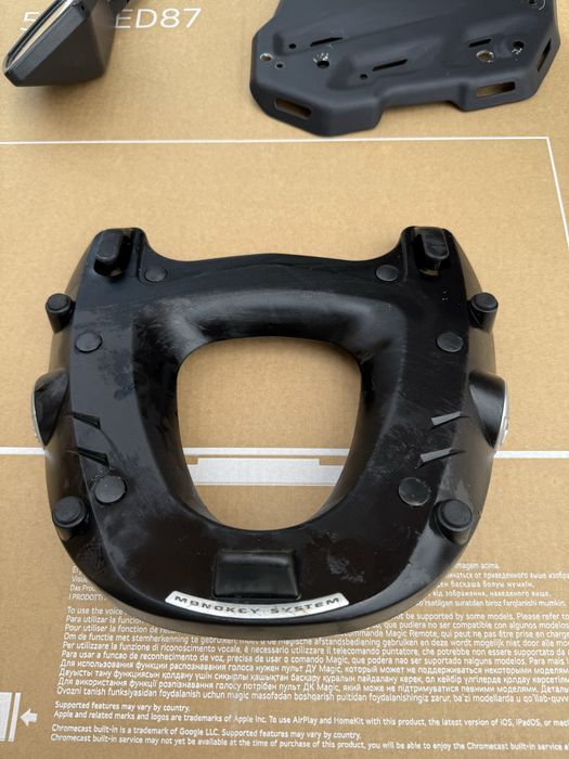 Retrovisores e placa + suporte da VFR MOTO