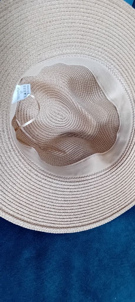 Kapelusz słomiany na lato 57 cm