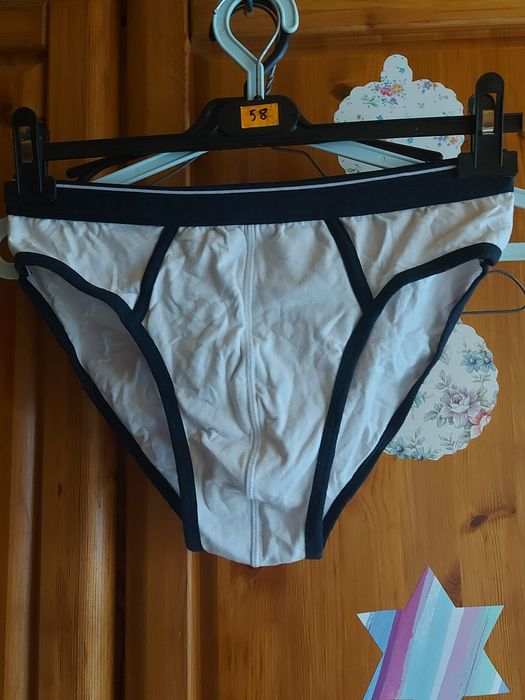 Slipy męskie białe rozmiar M/L