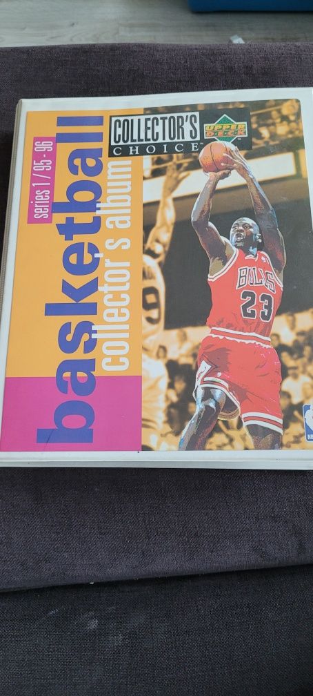 Karty kolekcjonerskie nba upper deck 95-96 i album stan idealny