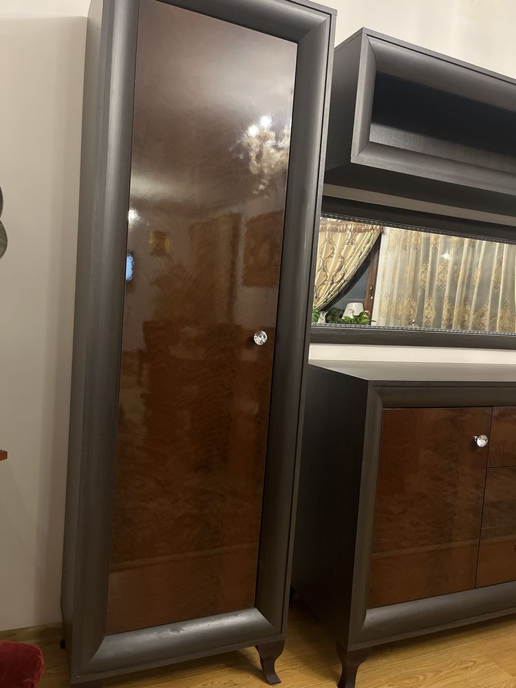 Zestaw mebli do salonu komplet mebli komoda szafa lustro regał