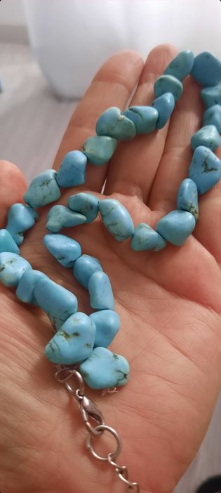 Бусы из натурального камня. Коралл, бирюза